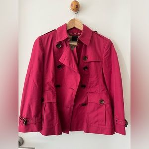 Burberry Jacket US6 women pink red